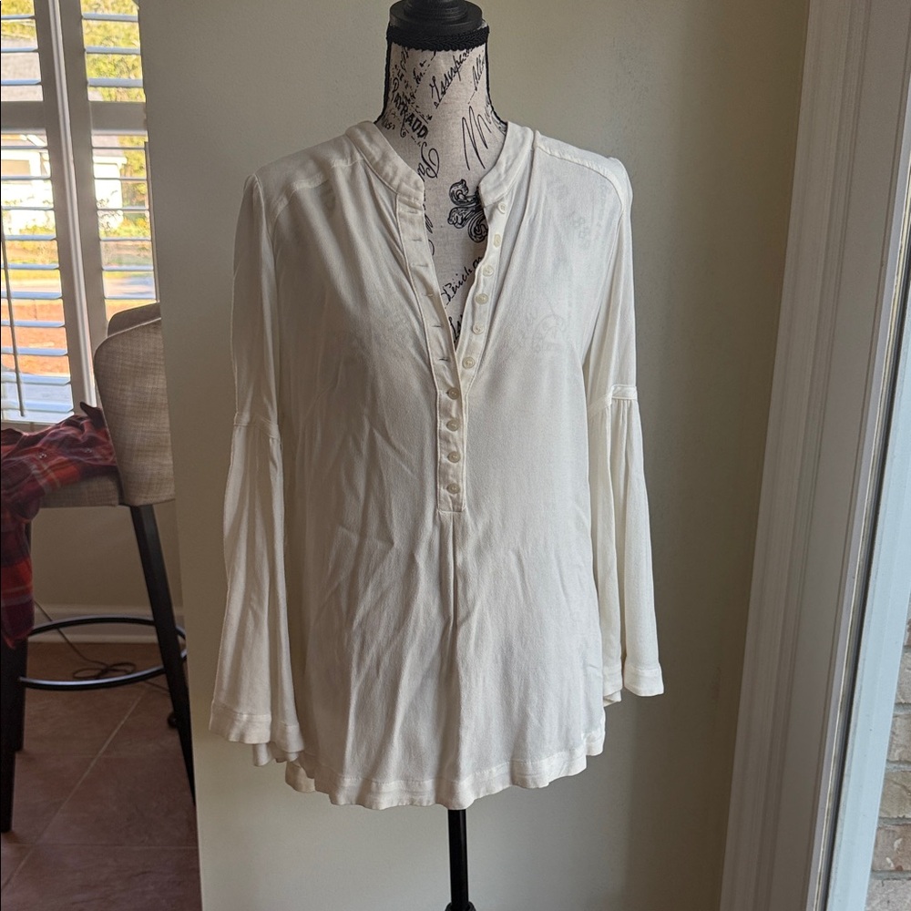 FP Movement by Free People Cream Blouse